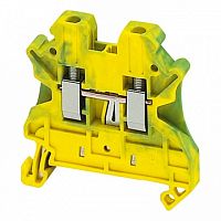 Клемма для заземления с винтовым зажимом TERMINAL 2,5мм?, желто-зеленый, NSYTRV22PE | код. NSYTRV22PE | Schneider Electric